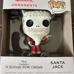 Hallmark Santa Jack Ornament in White, Red, Black